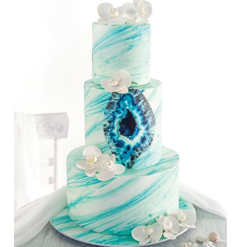 Marble Geode Cake