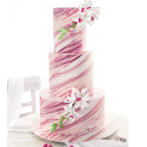 Hochzeitstorte - Marble Lila cake