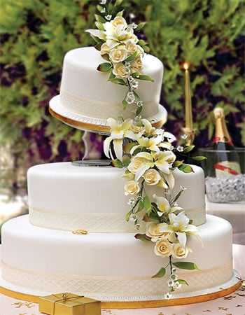Hochzeitstorte - orchids cake
