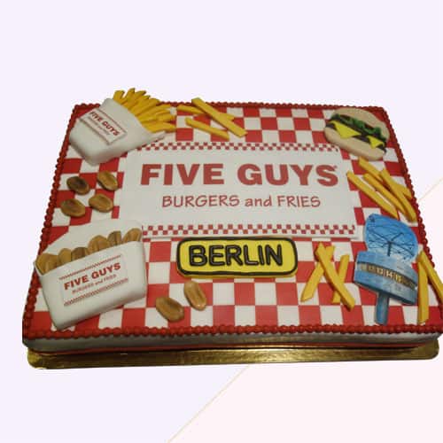 Firmentorte Five Guys| Lézardtorten Berlin